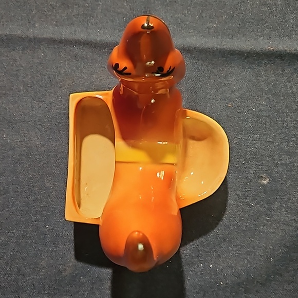 MidCentury 1950’s Dachshund Kitschy Ceramic Dresser Caddy Trinket Planter - Picture 4 of 5